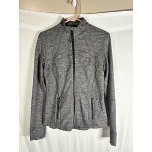 Lululemon DEFINE JACKET Size 10 LUON Heathered Gray W4557S Athletic Sculpting